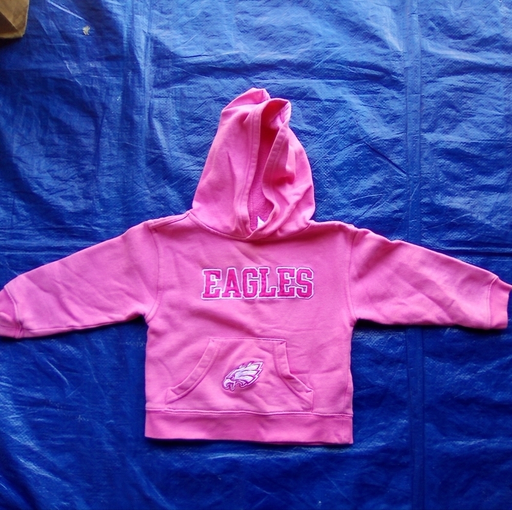 NFL Eagles Kids Pink Sweatshirt